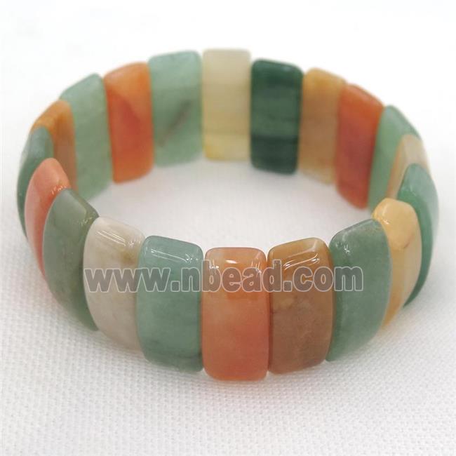 Aventurine Bracelets, mix, stretchy