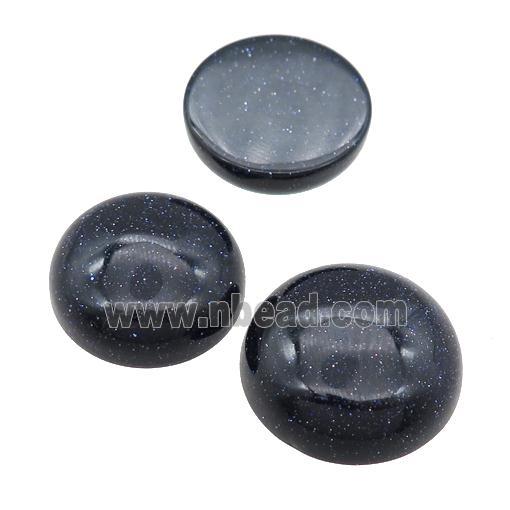 blue SandStone Cabochon, circle