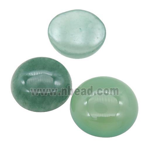 green Aventurine Cabochon, circle