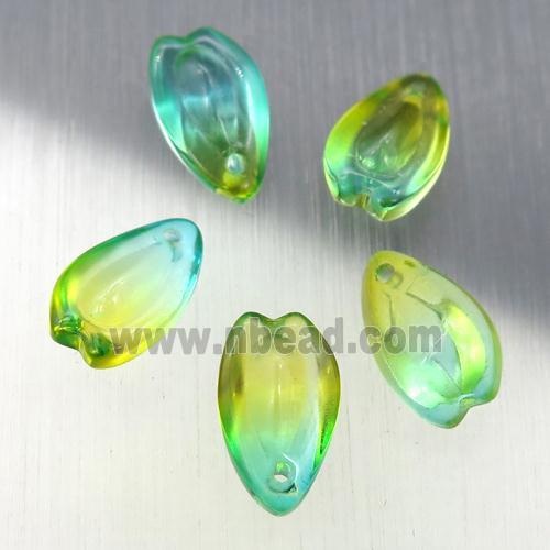 crystal glass teardrop beads