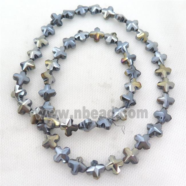 Crystal Glass cross Beads