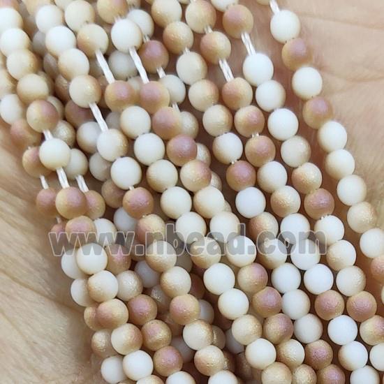 Champagne Glass Seed Beads Round Matte