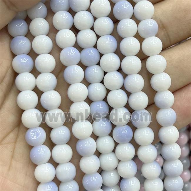 Ceramic Glass Beads Smooth Round