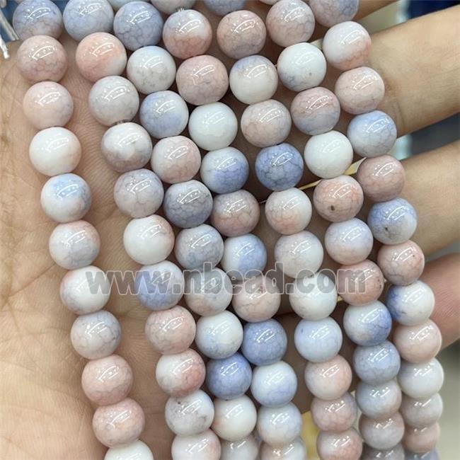 Ceramic Glass Beads Smooth Round