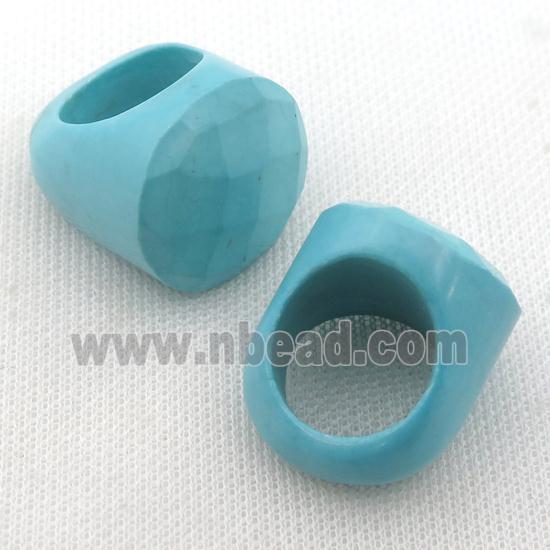 Magnesite Turquoise Rings