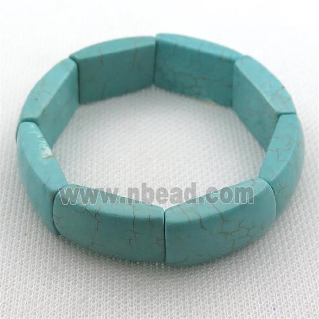 Magnesite Turquoise stretchy Bracelets