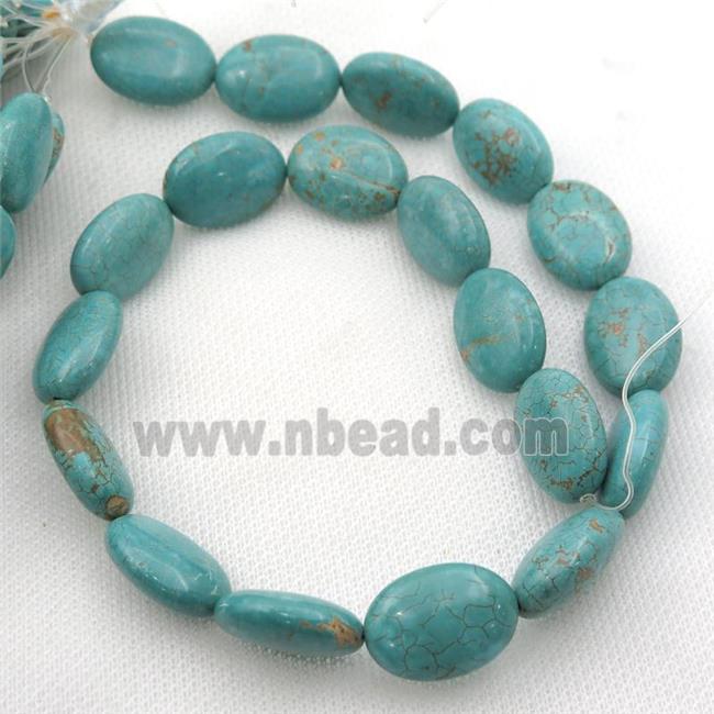 Magnesite Turquoise beads, oval