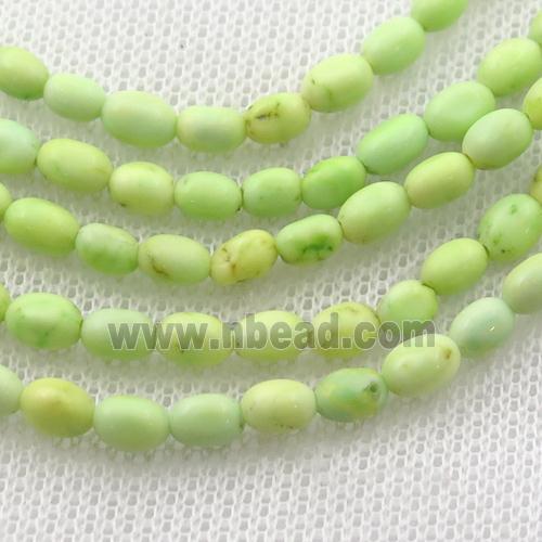 lemon Magnesite Turquoise barrel beads