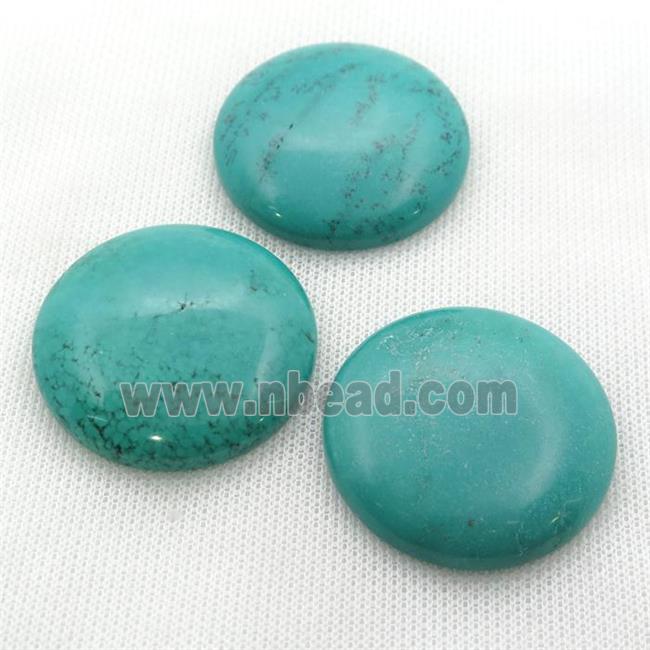 Sinkiang Turquoise cabochon, circle