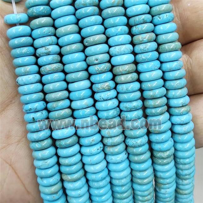 Blue Magnesite Turquoise Heishi Beads