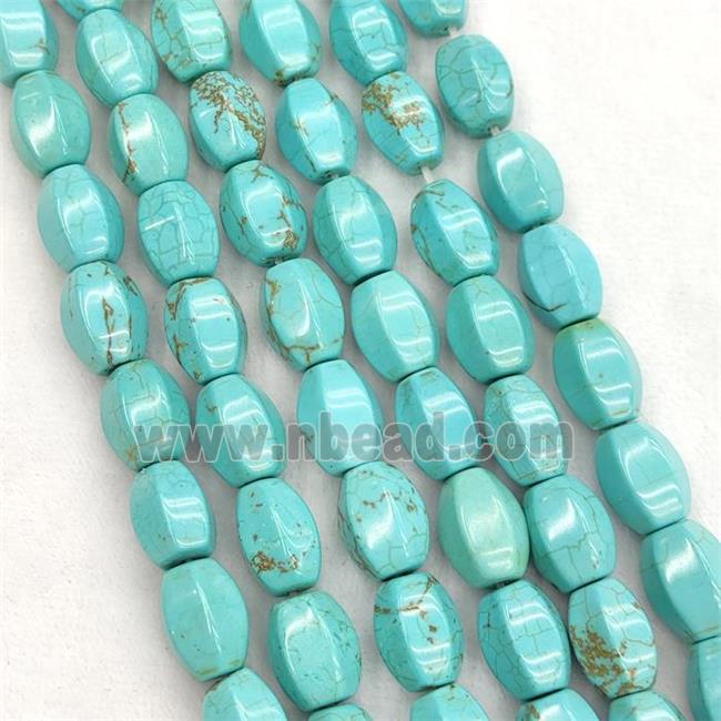 Howlite Turquoise Pumpkin Beads Teal Dye