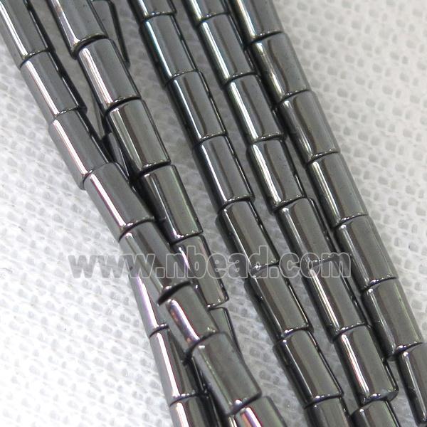 black Hematite tube beads