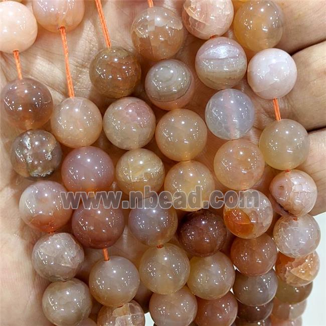 Natural Jade Beads Dye Smooth Round