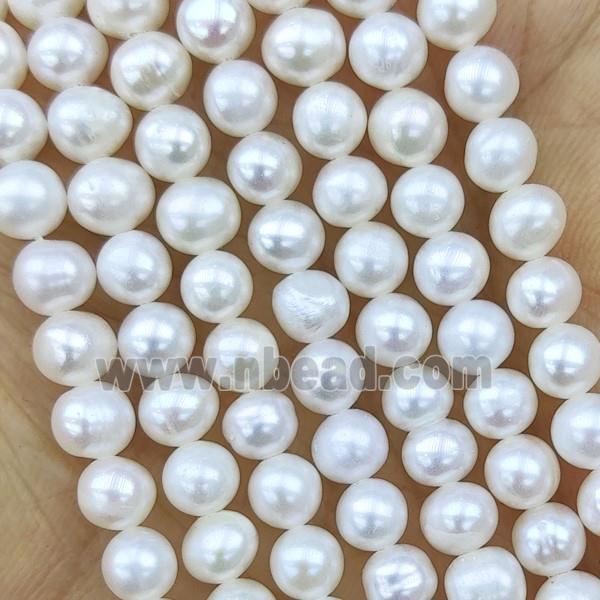 Natural Freshwater Pearl round Beads