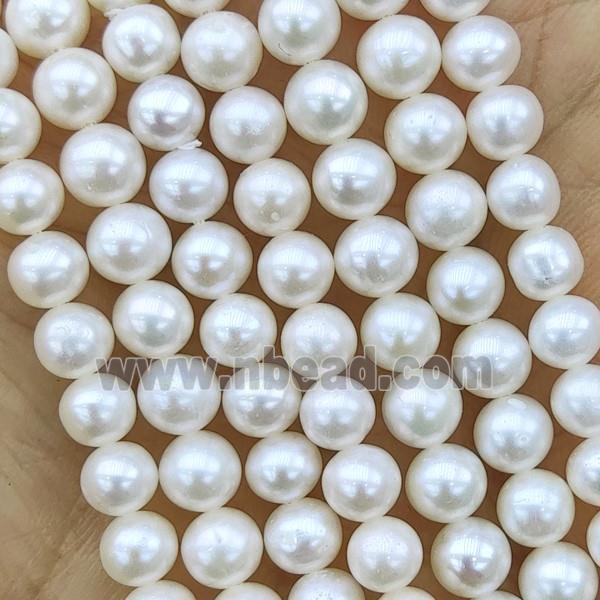 Natural Freshwater Pearl round Beads AAA-grade