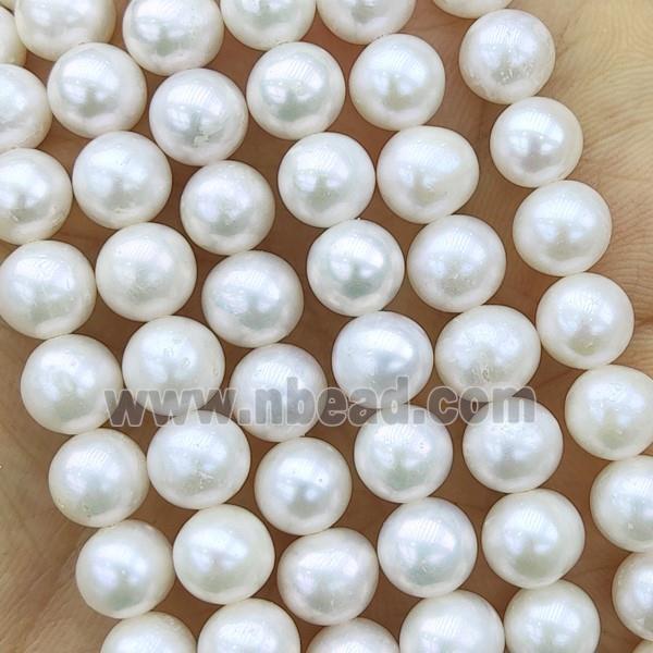 Natural Freshwater Pearl Round Beads AAA-Grade