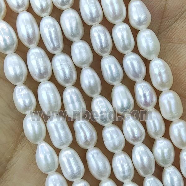 white Freshwater Pearl rice Beads