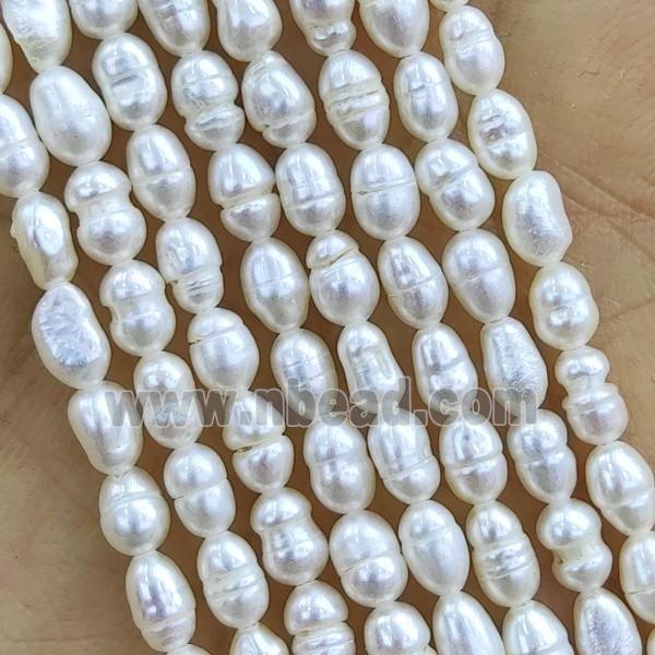 white Freshwater Pearl rice Beads