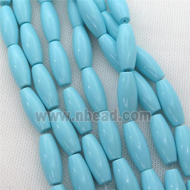 blue Synthetic Turquoiuse beads, rice