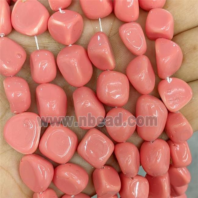 Pearlized Shell Beads Chips Freeform