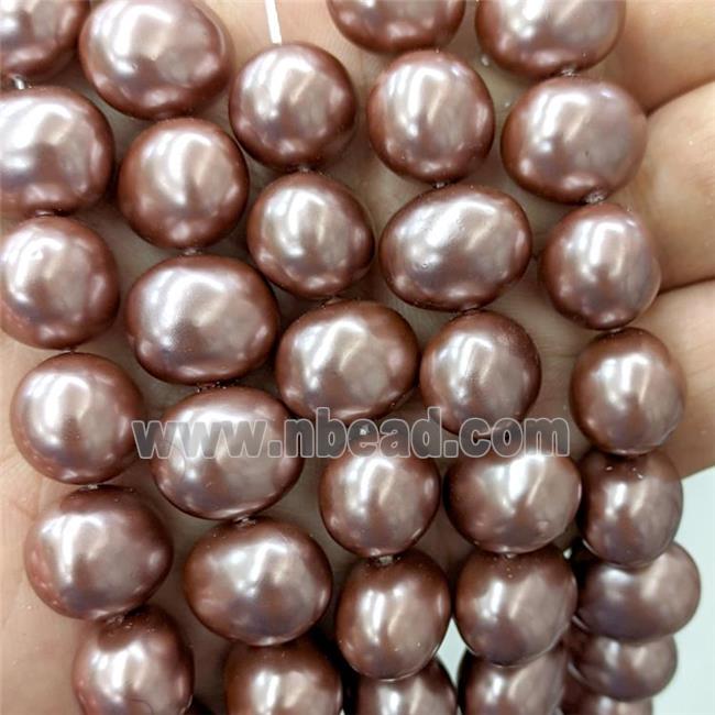 Pearlized Shell Potato Beads