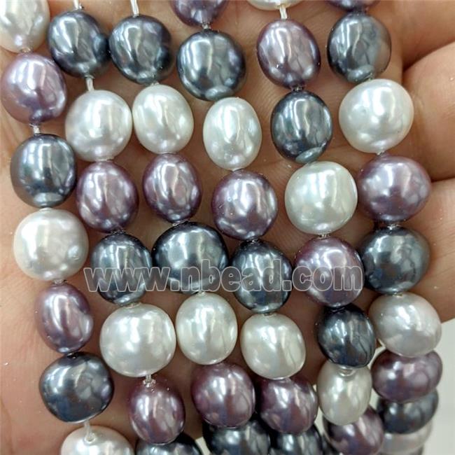 Pearlized Shell Potato Beads Mix Color