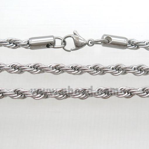 raw Stainless Steel Necklace Chain