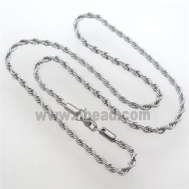 raw Stainless Steel Necklace Chain