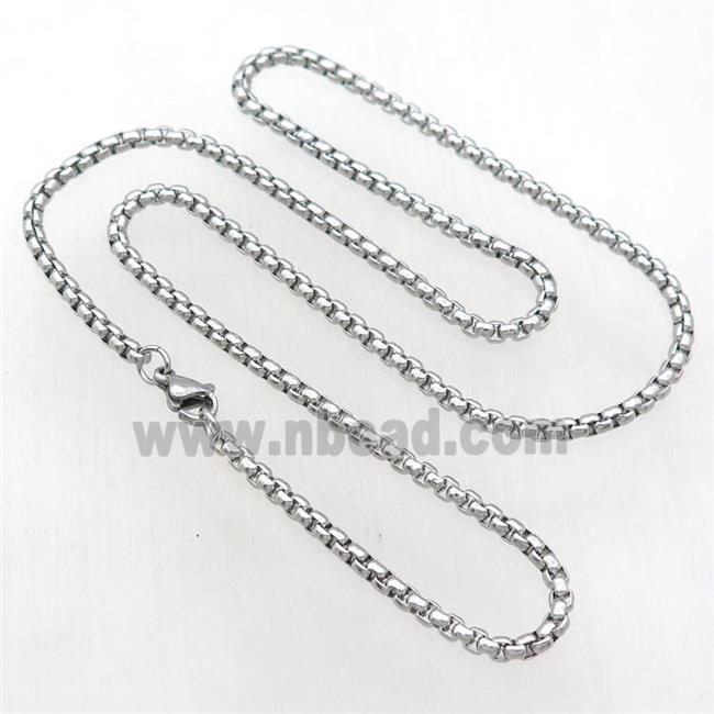 raw Stainless Steel Necklace Chain