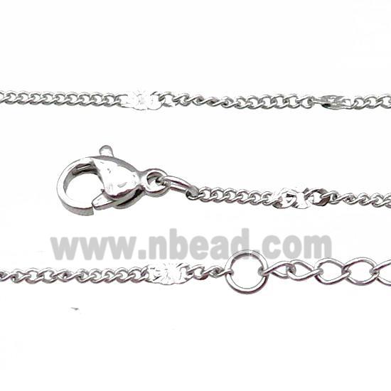 Raw Stainless Steel Necklace Chain