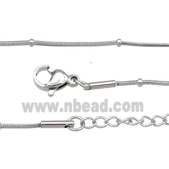 Raw Stainless Steel Necklace Chain