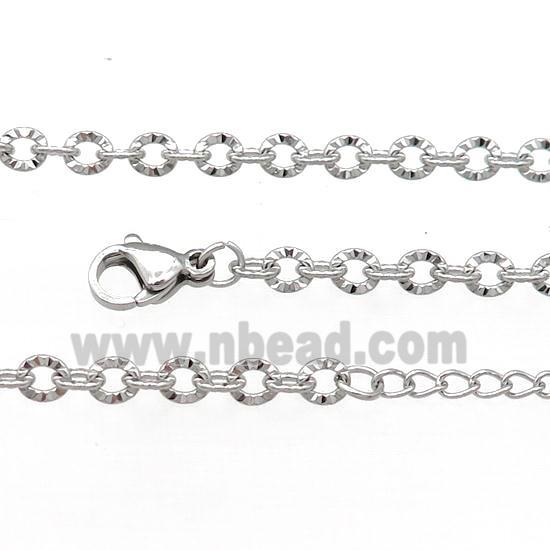 Raw Stainless Steel Necklace Chain