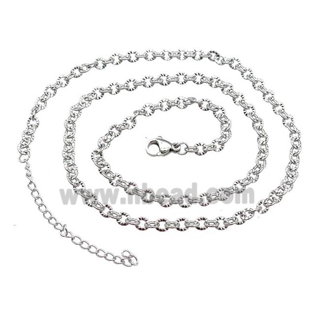 Raw Stainless Steel Necklace Chain