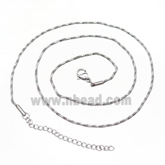 Raw Stainless Steel Necklace Chain