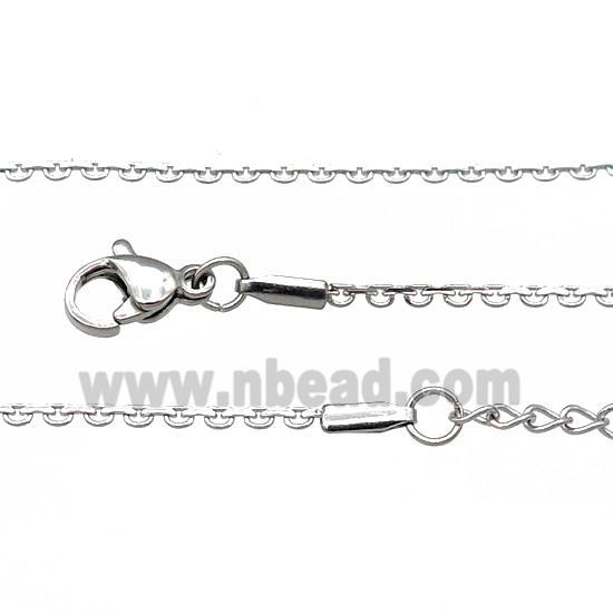 Raw Stainless Steel Necklace Chain