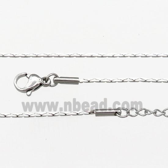 Raw Stainless Steel Necklace Chain