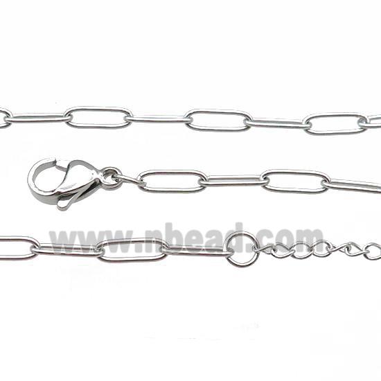 Raw Stainless Steel Necklace Chain