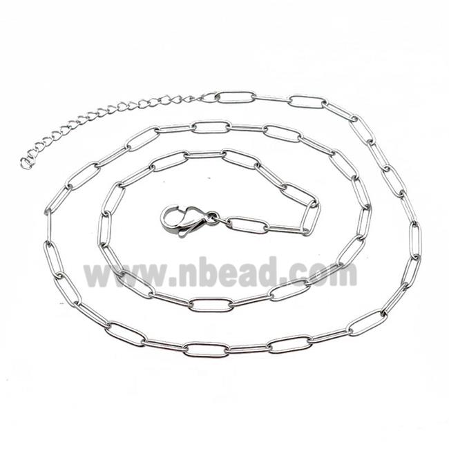 Raw Stainless Steel Necklace Chain