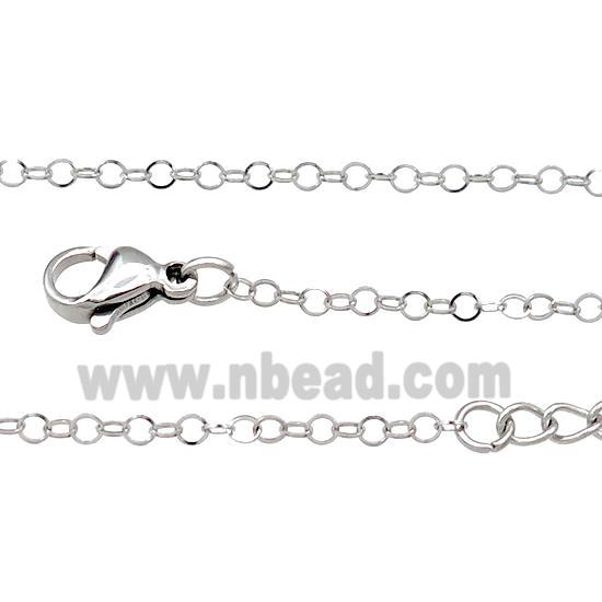 Raw Stainless Steel Necklace Chain