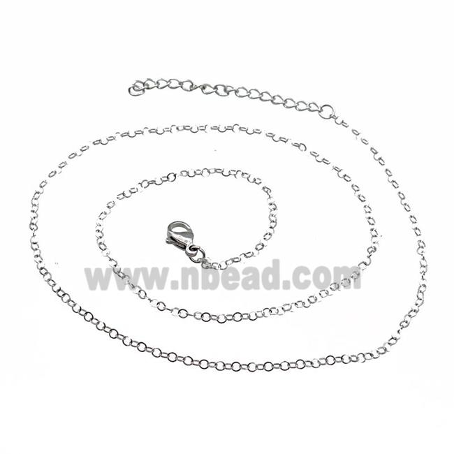 Raw Stainless Steel Necklace Chain