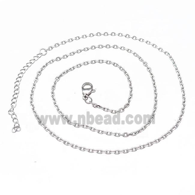 Raw Stainless Steel Necklace Chain