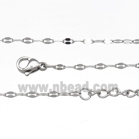 Raw Stainless Steel Necklace Chain