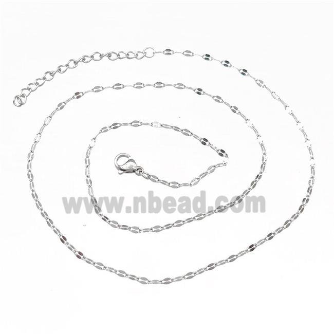 Raw Stainless Steel Necklace Chain