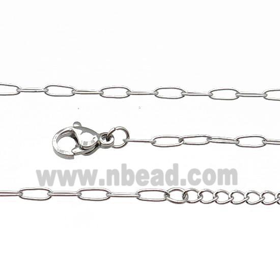 Raw Stainless Steel Necklace Chain