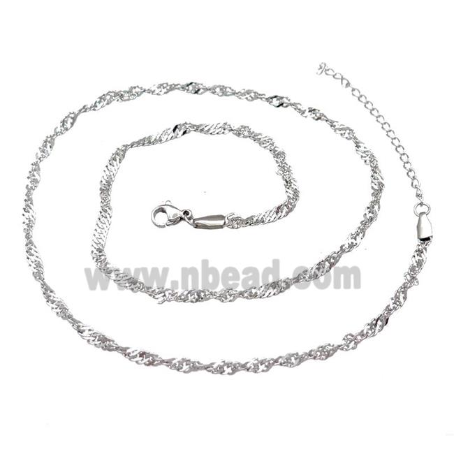 Raw Stainless Steel Necklace Chain