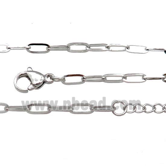 Raw Stainless Steel Necklace Chain