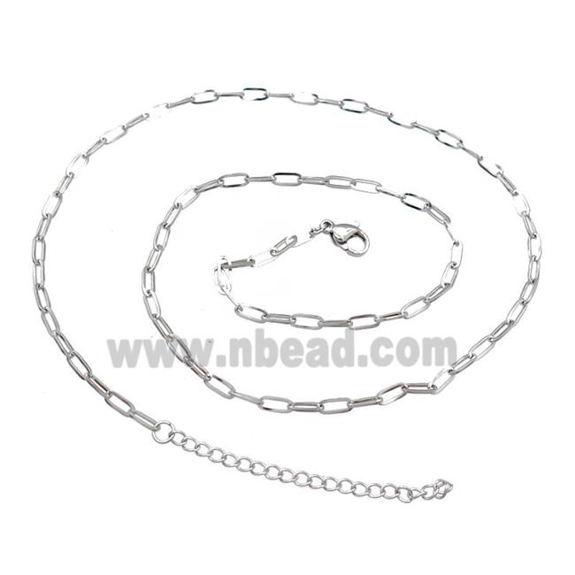 Raw Stainless Steel Necklace Chain