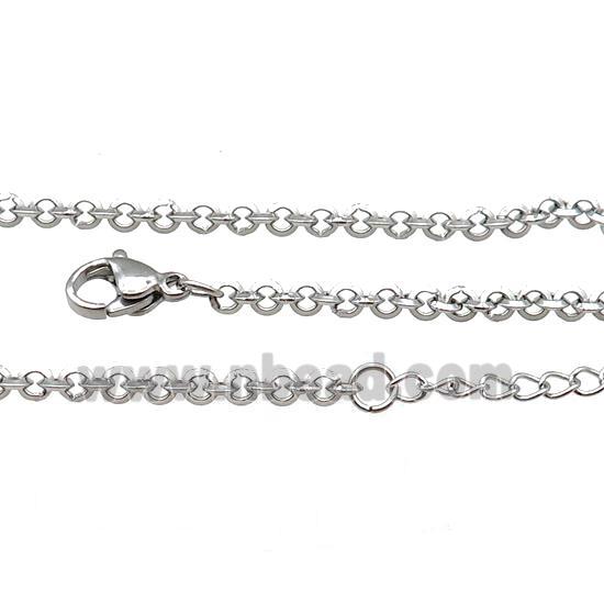 Raw Stainless Steel Necklace Chain