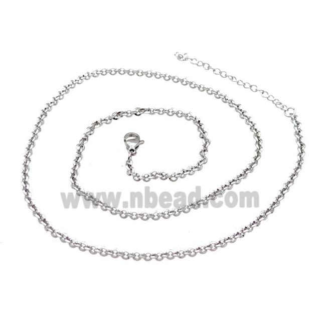 Raw Stainless Steel Necklace Chain