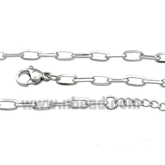 Raw Stainless Steel Necklace Chain